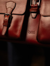 This is the lifestyle image of the Blackstone Barrister Briefcase