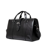This is the side view of the Taylor Duffle Bag in black