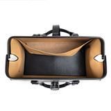 High quality inside view of the Taylor leather Duffle Bag in black
