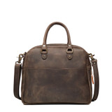 High quality black full grain Suzette's Steals Professional Leather Satchel - Black side view - Saddleback Leather