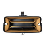 High quality inside view of the Spurgeon leather Briefcase in black