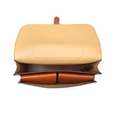 This is the inside view of the Silverback Livingstone bag in tan color