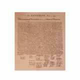 The front image of the Declaration of Independence in Almera Natural Leather