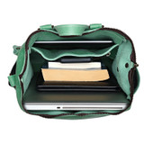 High quality full grain Suzette's Steals Universal Leather Backpack - Mint alternate angle - Saddleback Leather