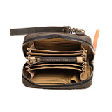 Suzette's Steals Leather Accordion Wallet - Small - Black