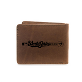 High quality full grain Leather Bifold Wallet - Toronto Blue Jays - World Series alternate view - Saddleback Leather