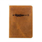 High quality full grain Leather Portfolio - Toronto Blue Jays World Series front view - Saddleback Leather