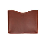 High quality full grain leather 16" Horizontal Laptop Sleeve detail view - Saddleback Leather
