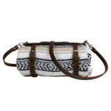 Dave's Deal Leather Blanket Roll - Tan - Dark Coffee Brown Dave's Deal Leather Blanket Roll - Tan - Dark Coffee Brown
