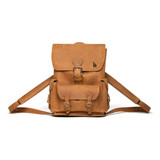 High quality full grain Front Pocket Leather Backpack - Los Angeles Dodgers front view - Saddleback Leather