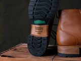 This is the bottom view of the Huntsman boot in natural patina