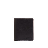 This is the front view of the Silverback Large Bifold Wallet in Black