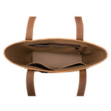 Suzette's Steals Concealed Carry Leather Tote - Tobacco