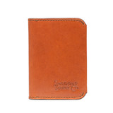 This is the front image of the Silverback Slim Bifold Wallet in tan
