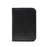 This is the front image of the Silverback Slim Bifold Wallet in black