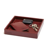 High quality our new valet tray redesinged in the new color of oxblood