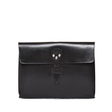 This is the front image of the document holder in black