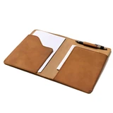This is the lifestyle view of the Moleskine cover in tan