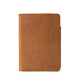 High quality front view of the Moleskine leather cover in tan
