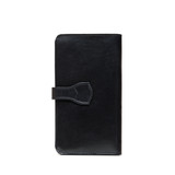 High quality back view of the Silverback Big leather Wallet in black
