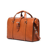 High quality tan full grain leather Dave's Deals Spurgeon Briefcase - English Tan front view - Saddleback Leather
