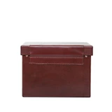 High quality full grain leather Dave's Deals Churchill Case - Oxblood side view - Saddleback Leather