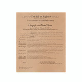 High quality front view of the Leather Bill of Rights in Almera Natural