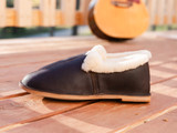 High quality full grain leather Sheepskin Moccasins - New Design alternate angle - Saddleback Leather