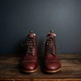 High quality leather boots handmade in Italy, by Saddleback Leather.