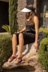 This is the lifestyle image of the martha sandals