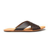 High quality red brown full grain leather Martha Sandals alternate angle - Saddleback Leather