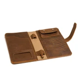 This is the inside view of the Big Wallet in tan