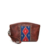 Suzette's Steals Lanita Leather Clutch - Chestnut