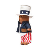 High quality full grain leather 2026 Uncle Sam Teddy Bear side view - Saddleback Leather