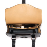 High quality inside view of the Silverback Double Handle leather Purse