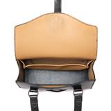 High quality inside view of the Silverback Double Handle leather Purse