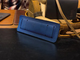 High quality lifestyle pic of the blue shoulder pad