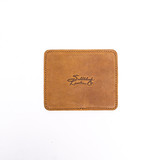 High quality full grain Leather Coaster Set side view - Saddleback Leather