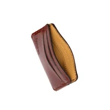 High-quality front pocket ID wallet in Italian Red color
