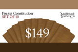 High quality full grain leather Pocket Declaration/Constitution - Set interior view - Saddleback Leather