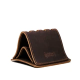 High quality full grain leather Pen Holder Bell Curve back view - Saddleback Leather