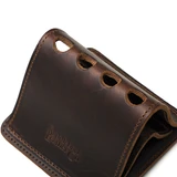 High quality full grain leather Pen Holder Bell Curve interior view - Saddleback Leather
