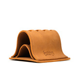 High quality full grain leather Pen Holder Bell Curve back view - Saddleback Leather