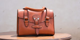 Dave's Deals Silverback Double Handle Purse - English Tan