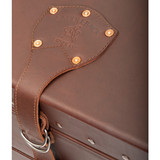 High quality dark brown full grain Leather Trunk alternate angle - Saddleback Leather