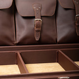 High quality dark brown full grain Leather Trunk alternate angle - Saddleback Leather
