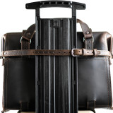 High quality full grain leather Luggage Strap back view - Saddleback Leather
