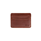 High quality saddleback Leather wallet in red brown leather.