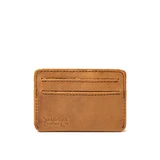 High quality saddleback Leather wallet in light brown leather.