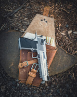 High quality full grain Leather Pistol Wrap side view - Saddleback Leather